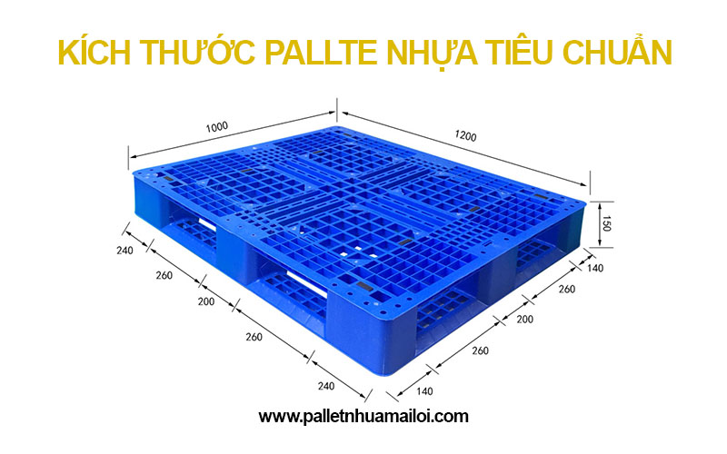 Kích thước pallet nhựa tiêu chuẩn